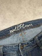 WallFlower Vintage Jeans Backprint Y2K Bootcut Fit 2006 L Damen