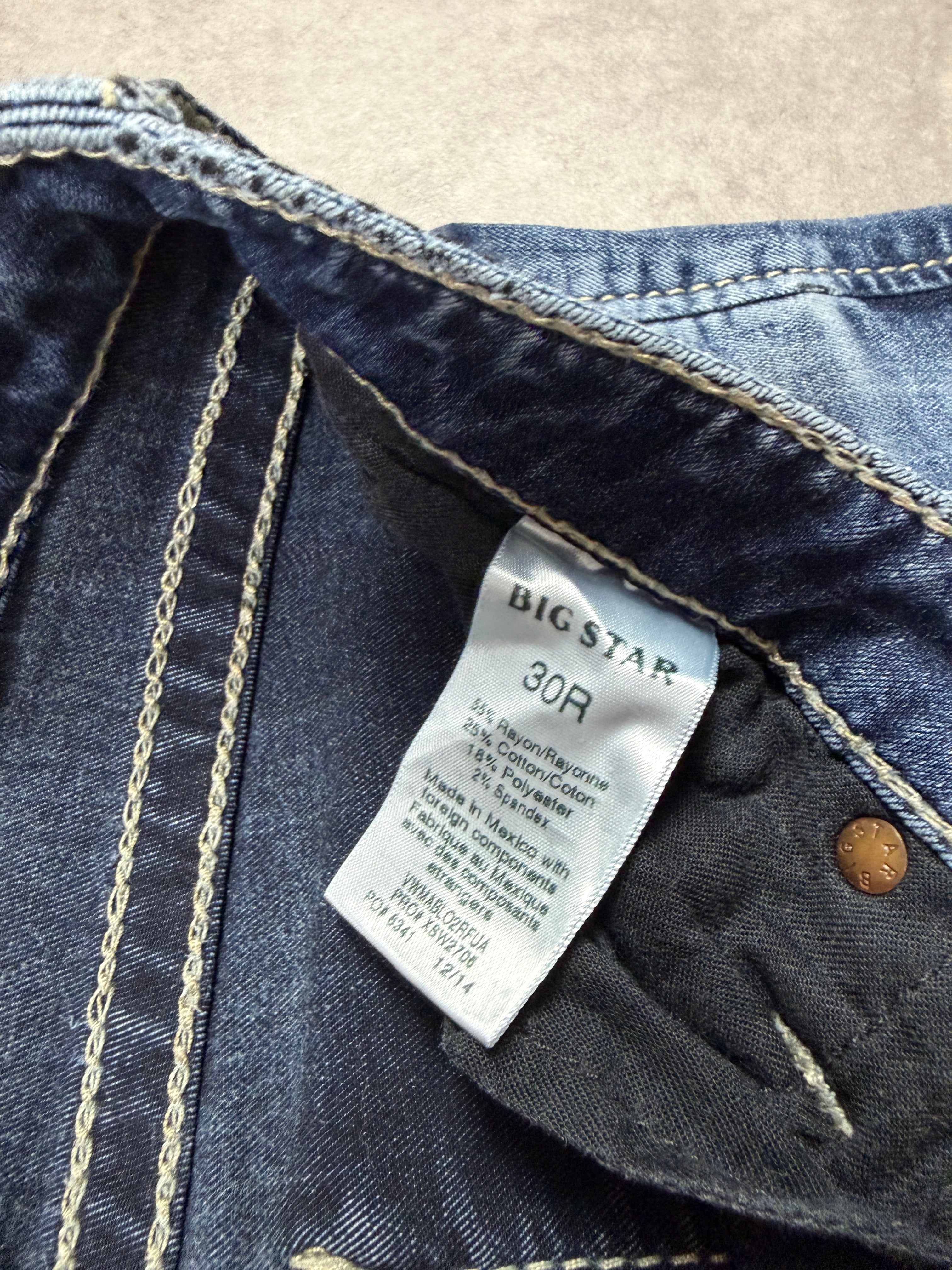 Big Star Vintage Jeans Backprint Bootcut 2006 S