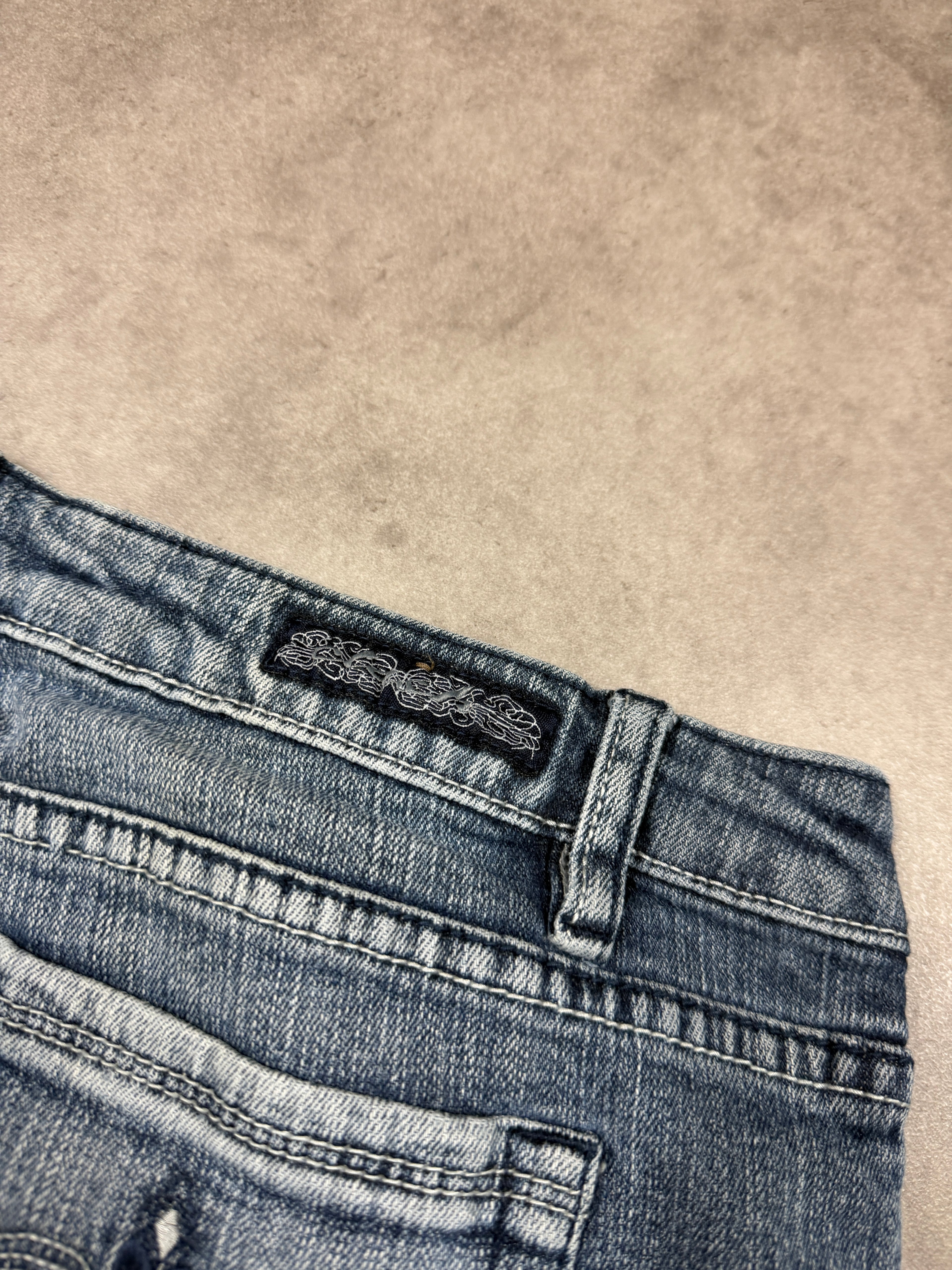 Lash Vintage Jeans Backprint Y2K Bootcut Fit 2005 L Damen