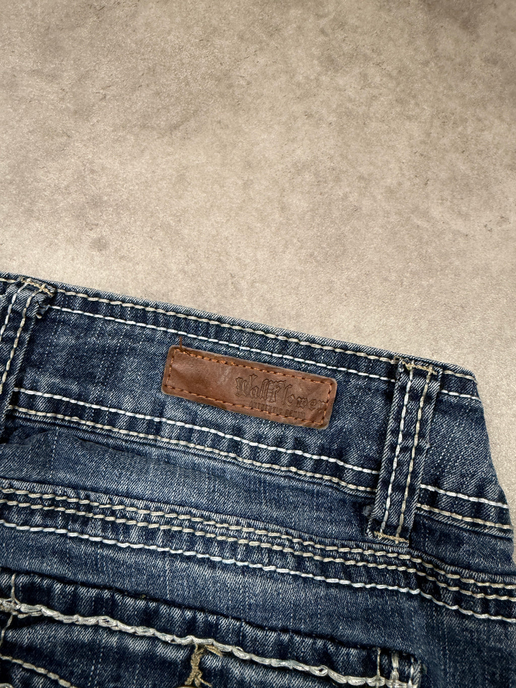 Vintage Jeans Backprint Y2K Bootcut Fit 2005 S Damen