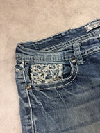 Vintage Jeans Backprint Y2K Bootcut Fit 2005 S Damen