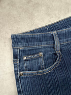 Vintage Jeans Backprint Y2K Bootcut Fit 2005 L Damen