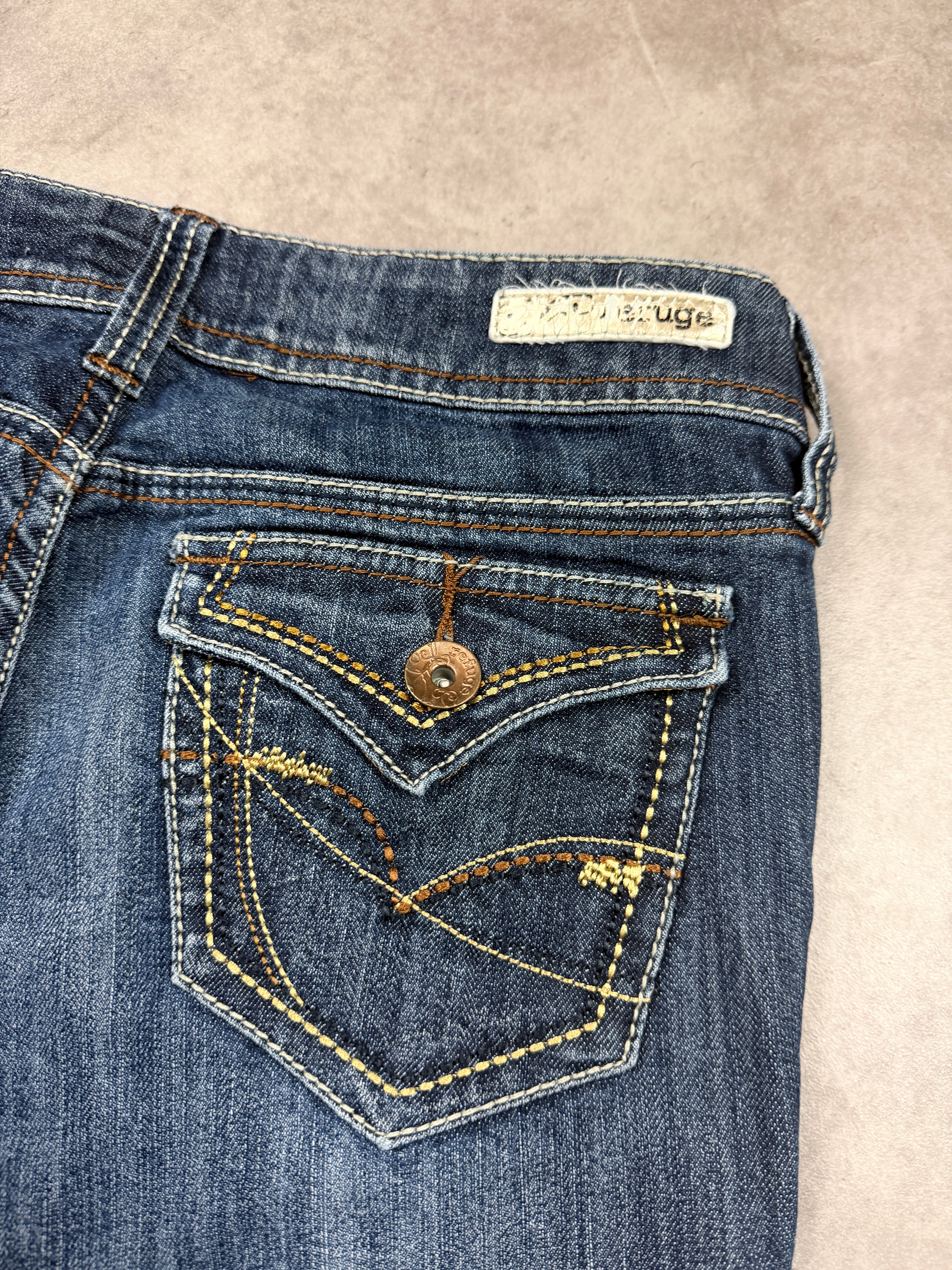 Vintage Jeans Backprint Y2K Bootcut Fit 2005 M Damen