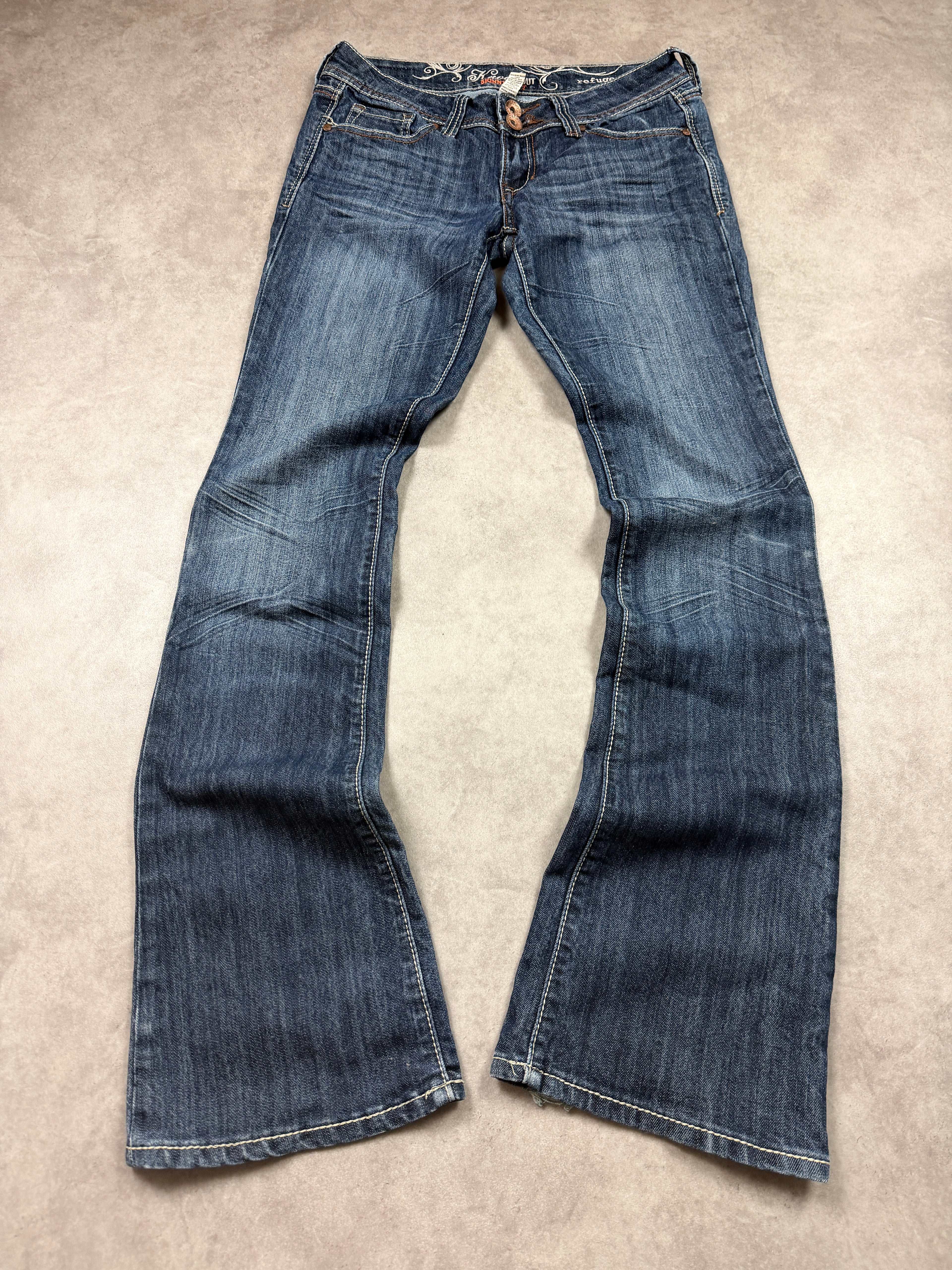 Vintage Jeans Backprint Y2K Bootcut Fit 2005 M Damen