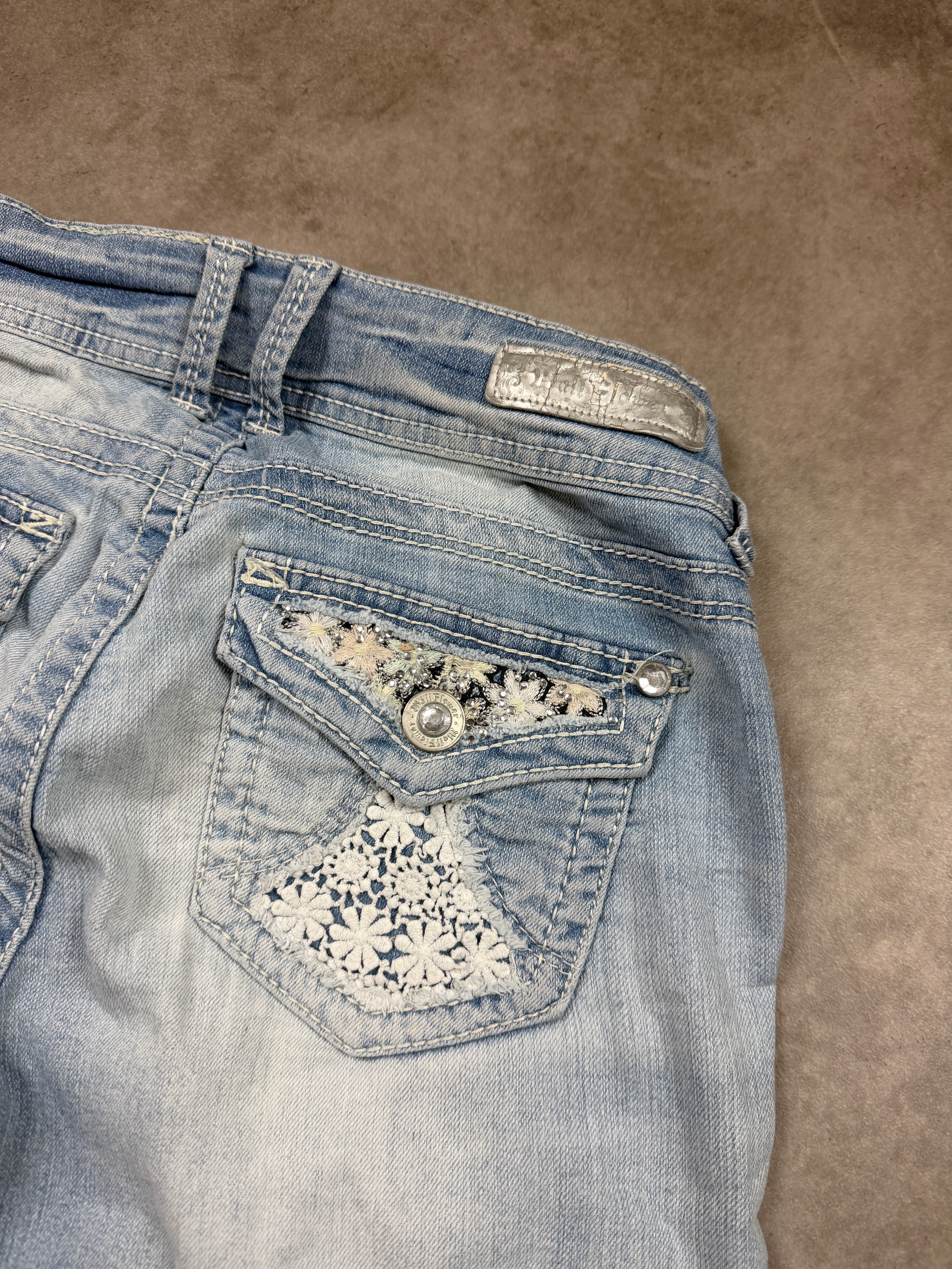 Vintage Jeans Backprint Y2K Bootcut Fit 2005 S Damen