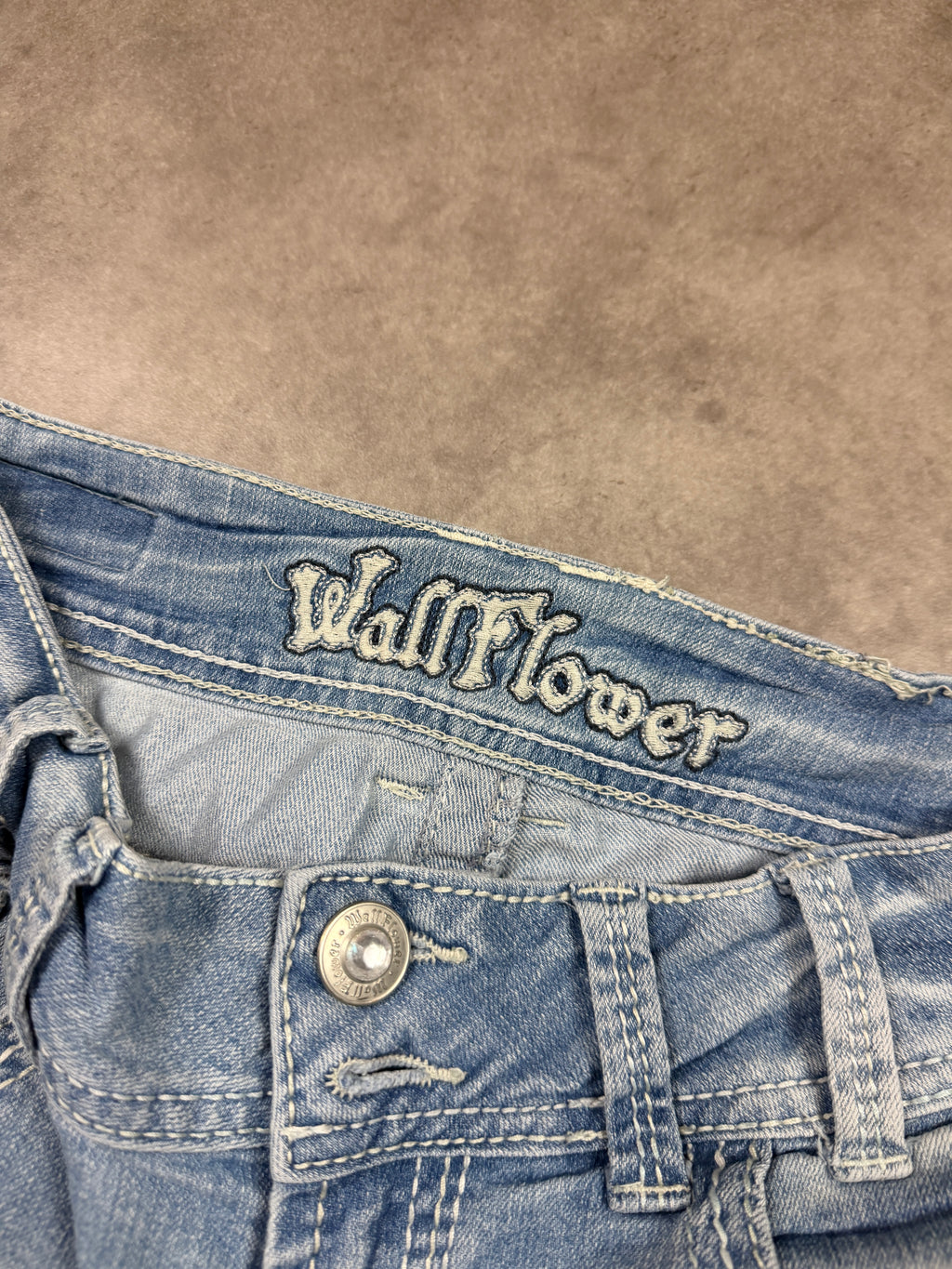 Vintage Jeans Backprint Y2K Bootcut Fit 2005 S Damen