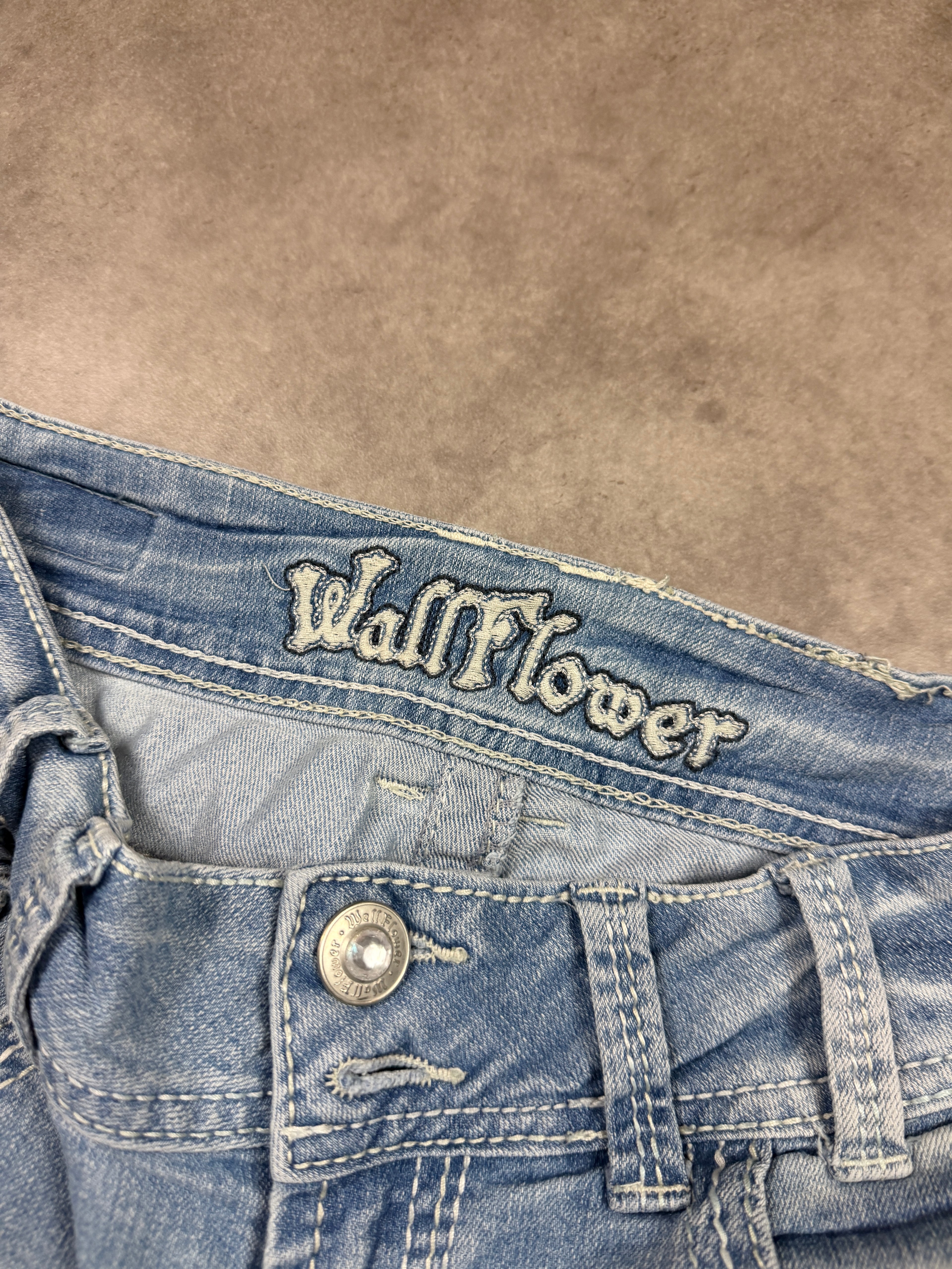 Vintage Jeans Backprint Y2K Bootcut Fit 2005 S Damen