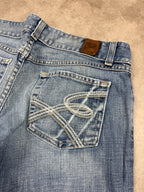 Vintage Jeans Backprint Y2K Bootcut Fit 2006 L Damen