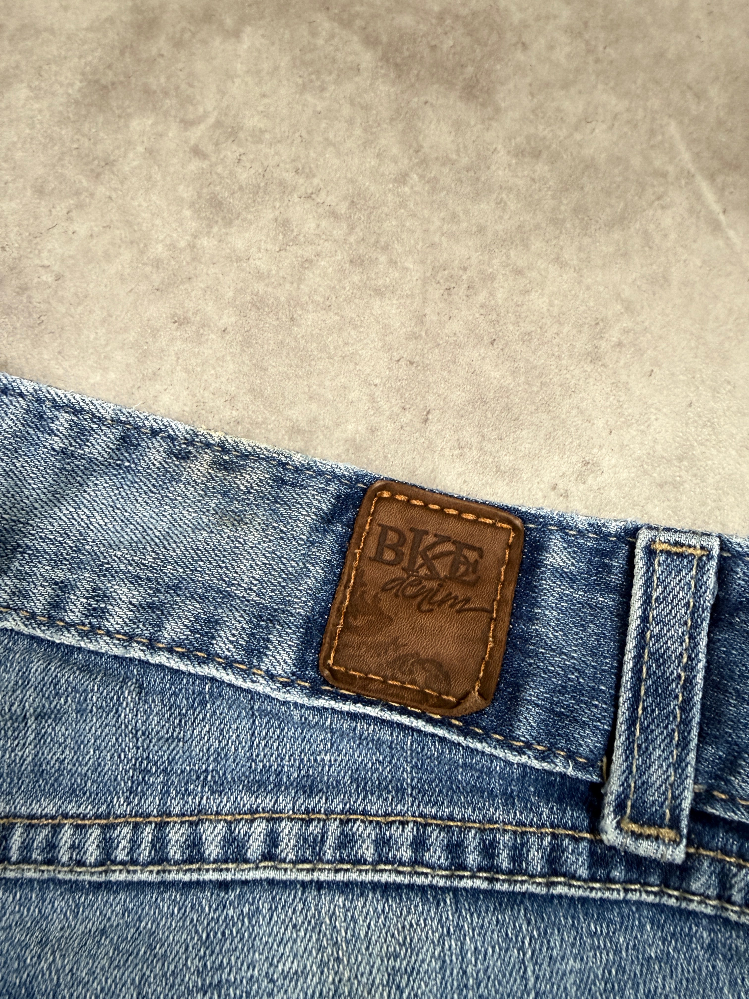 Vintage Jeans Backprint Y2K Bootcut Fit 2006 L Damen