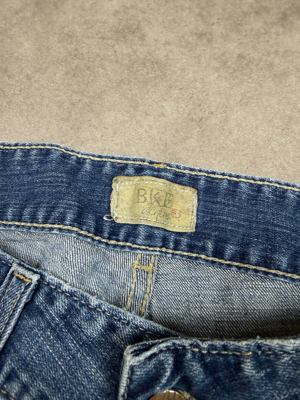 Vintage Jeans Backprint Y2K Bootcut Fit 2006 L Damen