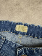 Vintage Jeans Backprint Y2K Bootcut Fit 2006 L Damen