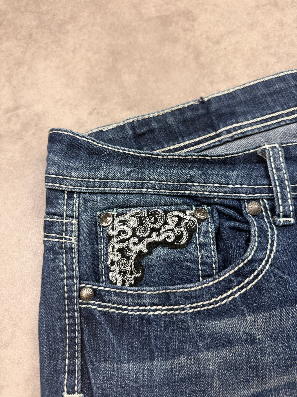 ZCO Jeans Vintage Jeans Backprint Y2K Bootcut Fit 2006 M Damen