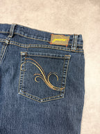 Grane Vintage Jeans Backprint Y2K Bootcut Fit 2005 M Damen