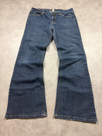 Grane Vintage Jeans Backprint Y2K Bootcut Fit 2005 M Damen