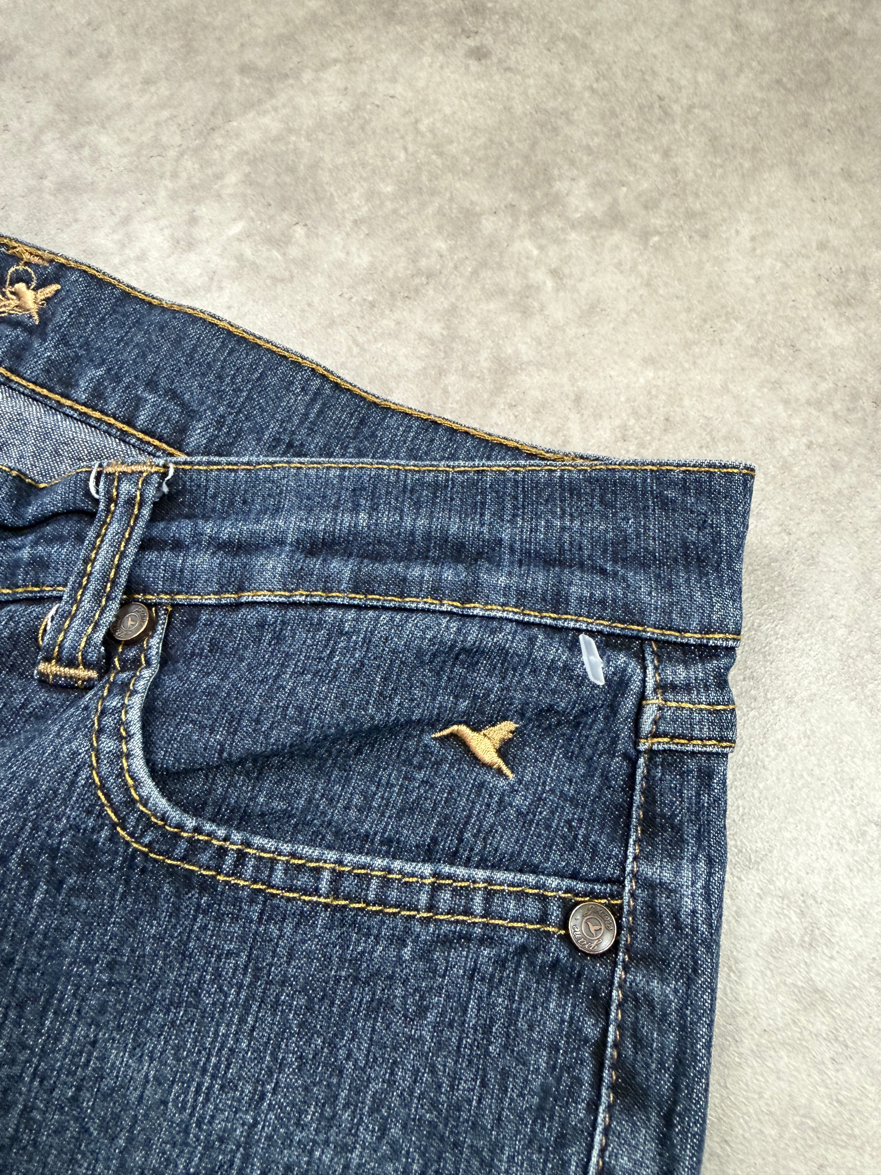 Grane Vintage Jeans Backprint Y2K Bootcut Fit 2005 M Damen