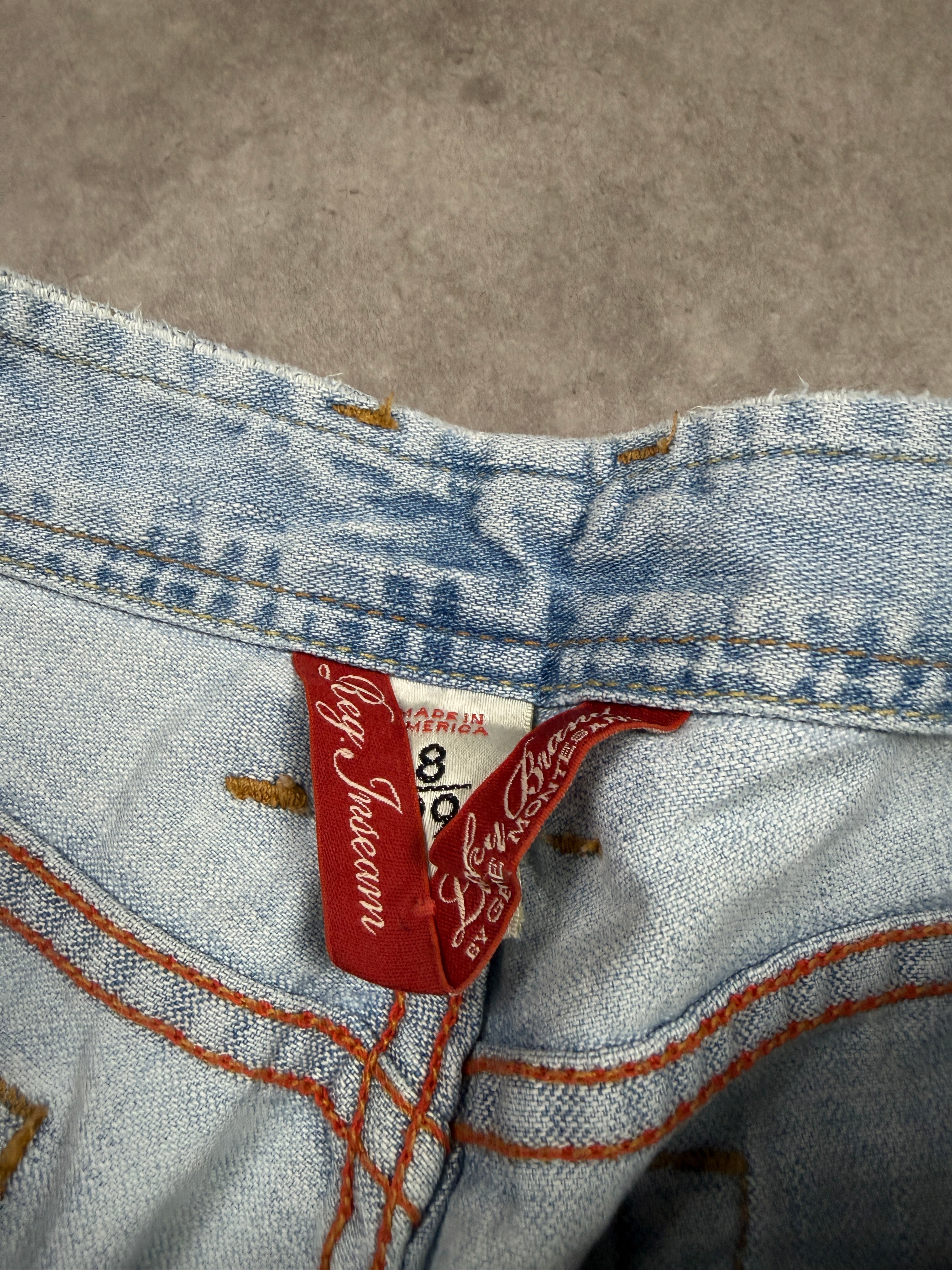 Lucky Brand Vintage Jeans Backprint Y2K Bootcut Fit 2004 M