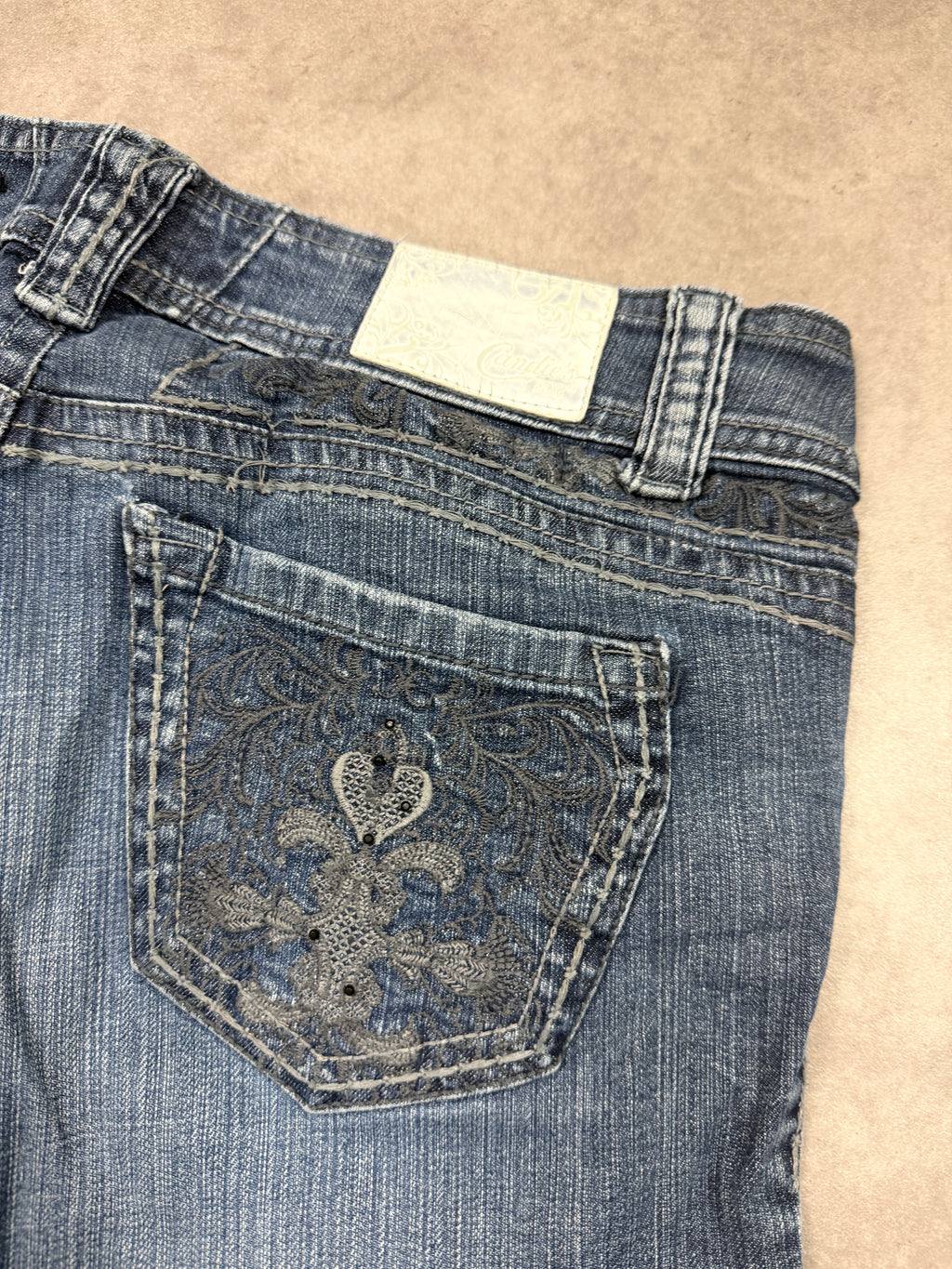 Candie’s Vintage Jeans Backprint Y2K Bootcut Fit 2006 M Damen