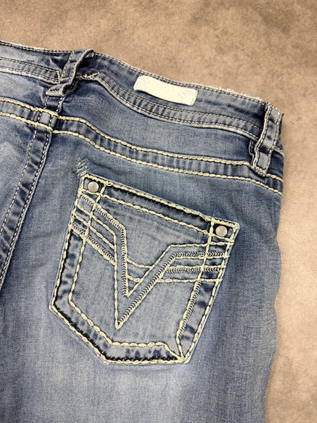 Vigoss Vintage Jeans Backprint Y2K Straight Fit 2006 M Damen