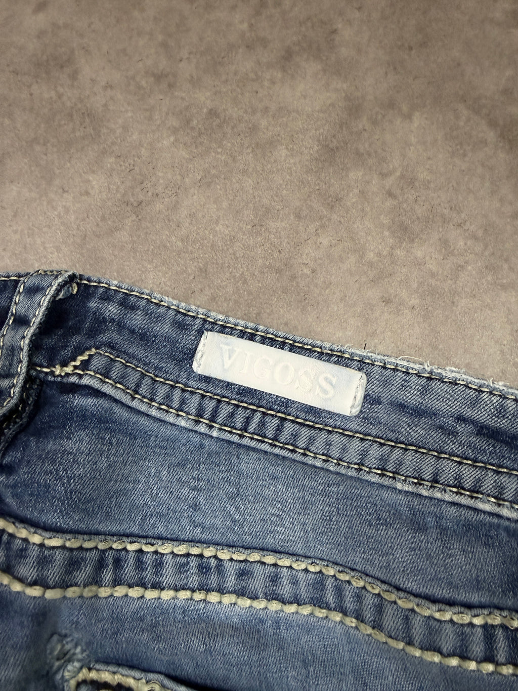 Vigoss Vintage Jeans Backprint Y2K Straight Fit 2006 M Damen