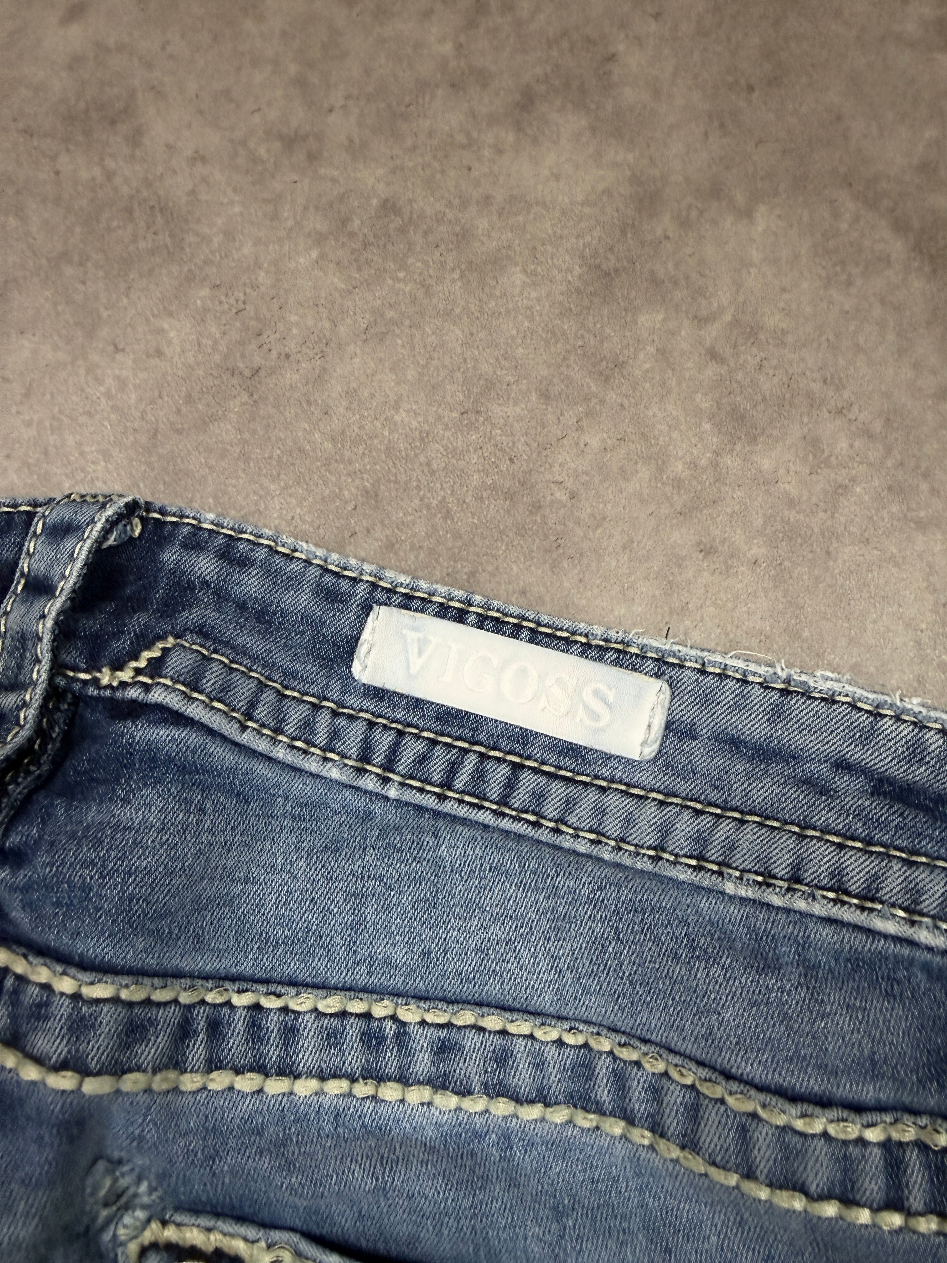 Vigoss Vintage Jeans Backprint Y2K Straight Fit 2006 M Damen