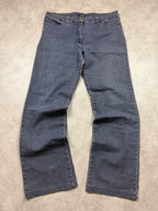 AZAY Vintage Jeans Backprint Y2K Bootcut Fit 2000s L