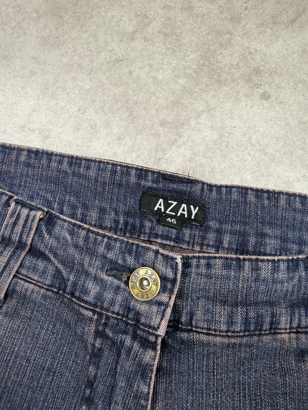 AZAY Vintage Jeans Backprint Y2K Bootcut Fit 2000s L