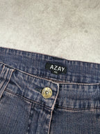 AZAY Vintage Jeans Backprint Y2K Bootcut Fit 2000s L
