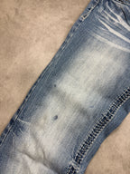 AMETHYST Vintage Jeans Backprint Y2K Bootcut Fit 2000s S Damen