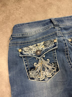 Wallflower Vintage Jeans Backprint Y2K Bootcut Fit 2005 M Damen