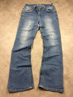 Wallflower Vintage Jeans Backprint Y2K Bootcut Fit 2005 M Damen