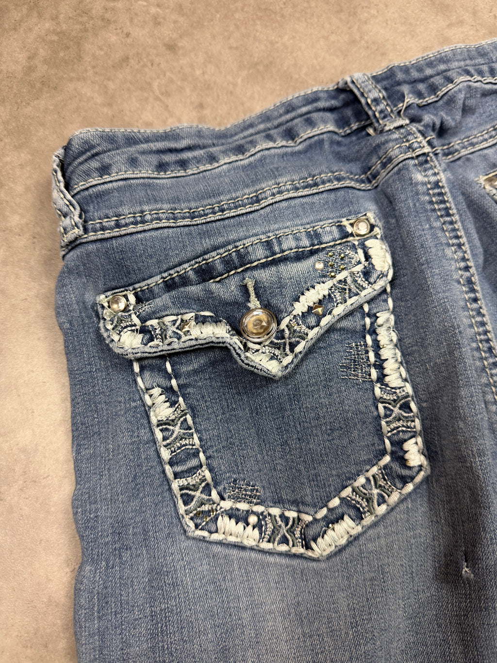 Earl Vintage Jeans Backprint Y2K Bootcut Fit 2005 M Damen