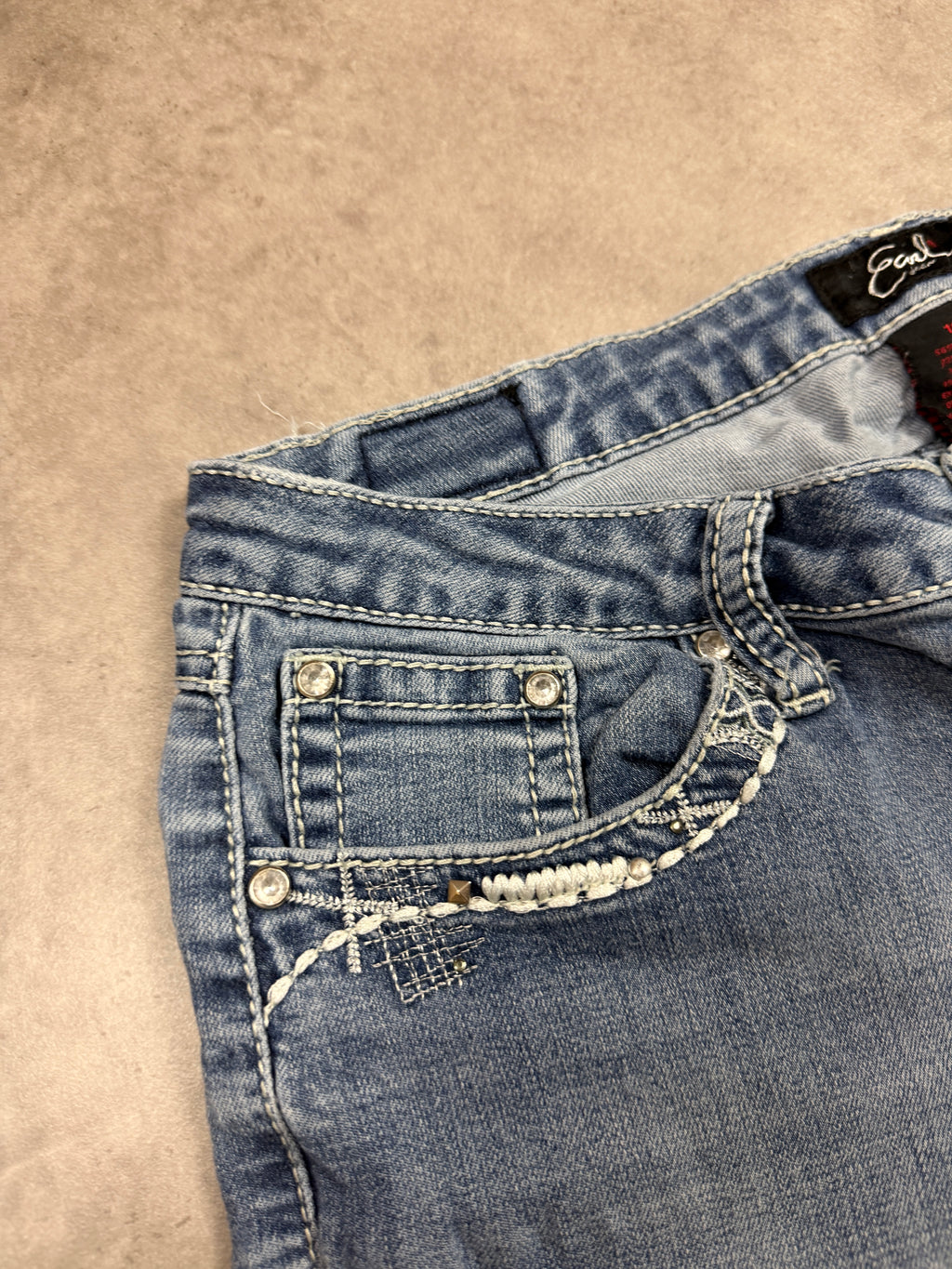 Earl Vintage Jeans Backprint Y2K Bootcut Fit 2005 M Damen