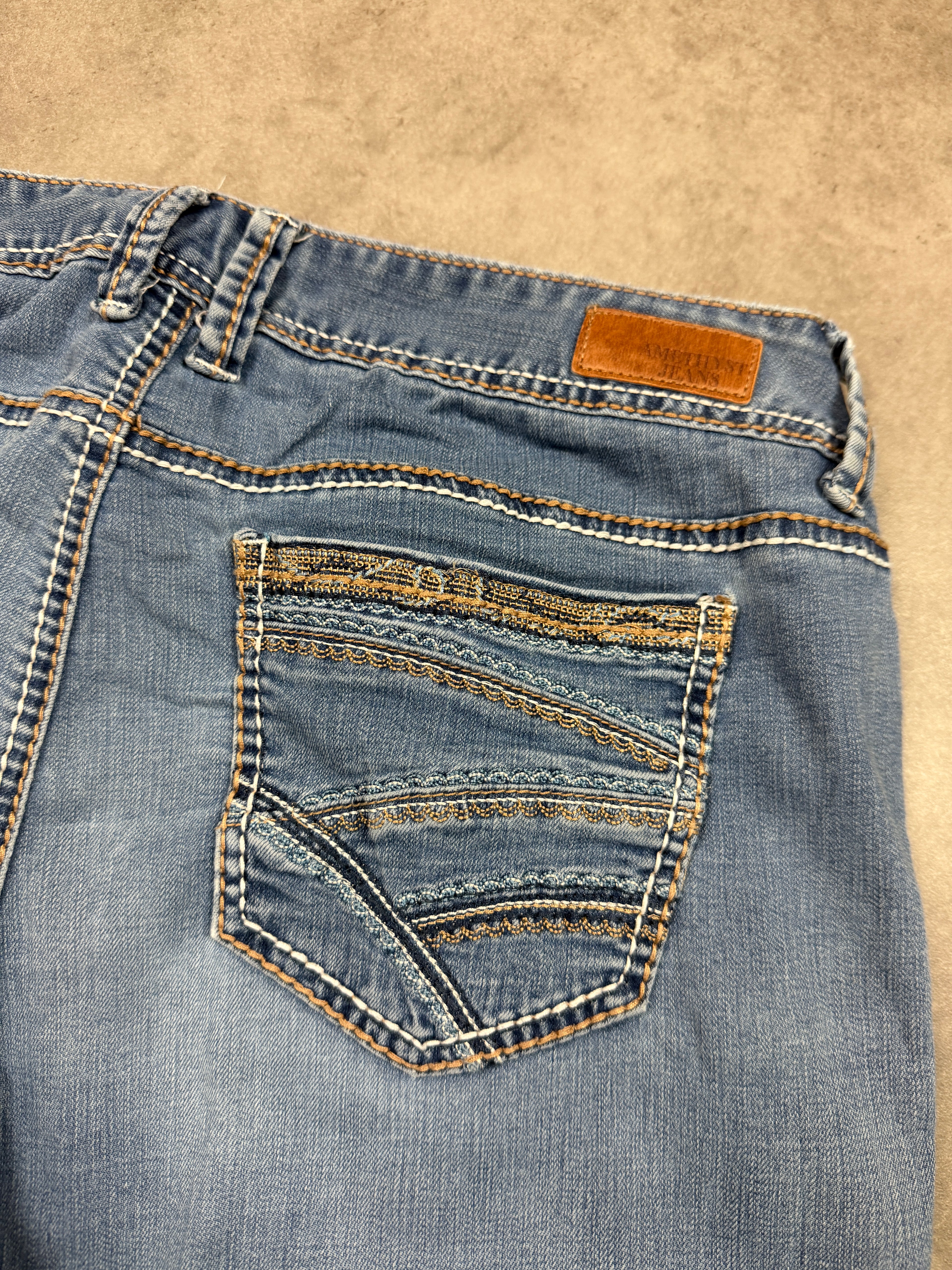 Amethyst Vintage Jeans Backprint Y2K Bootcut Fit 2006 M Damen