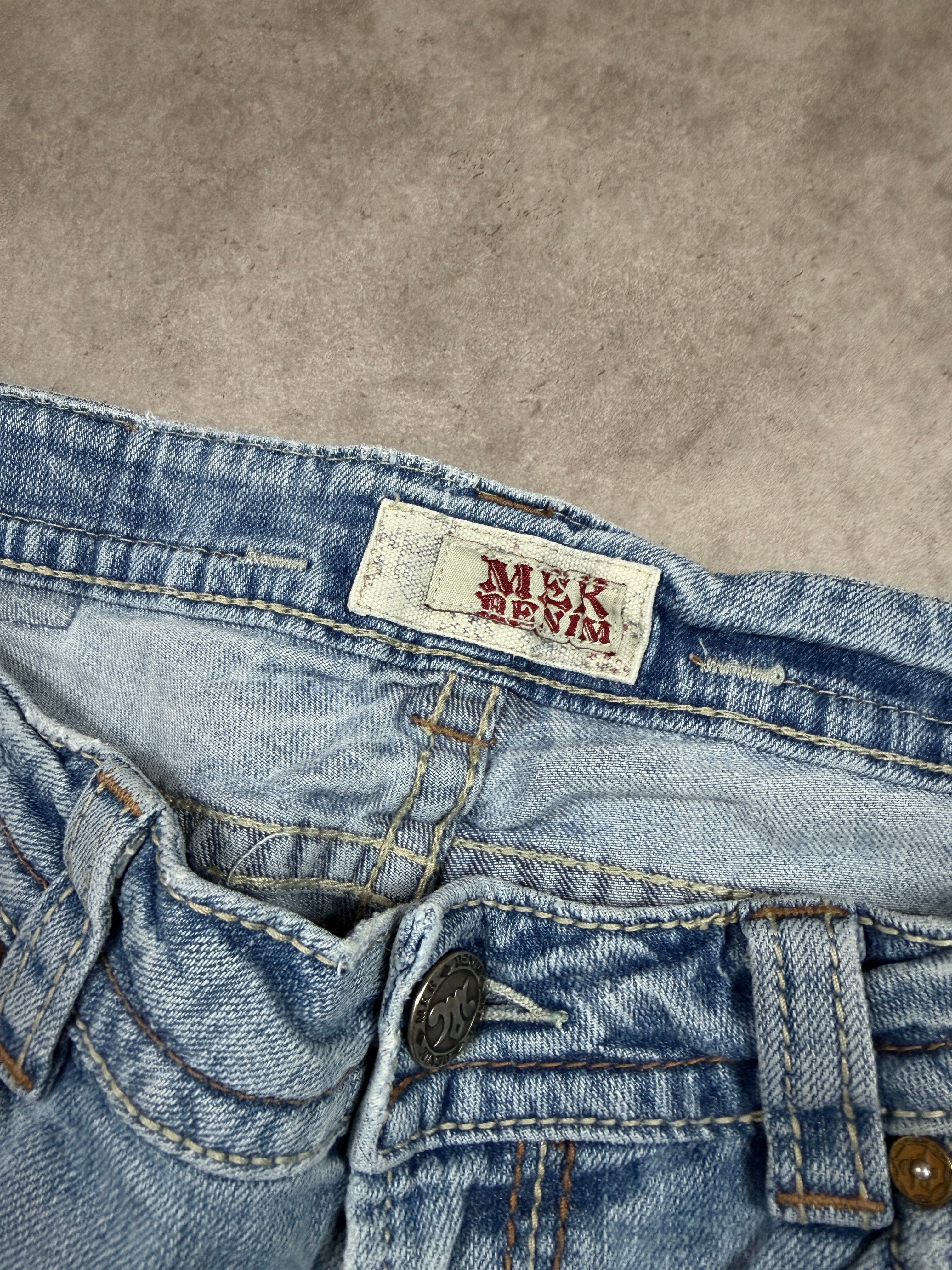 Biarritz Vintage Jeans Backprint Y2K Bootcut Fit 2004 M Damen