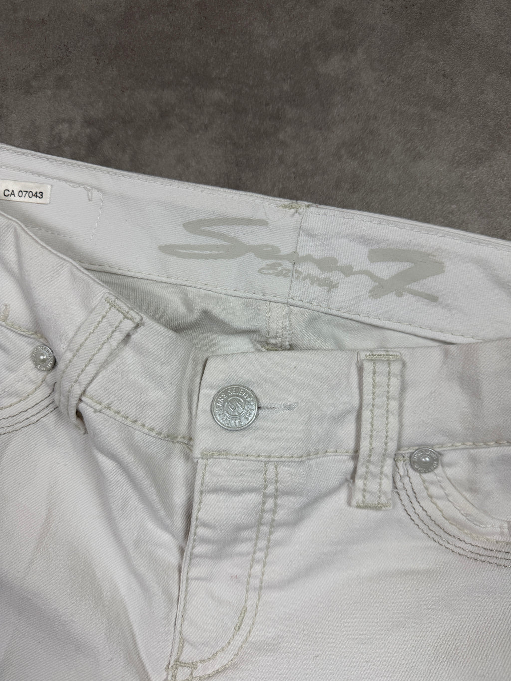 Seven7 Vintage Jeans Backprint Y2K Bootcut Fit*Rare*2007 M Damen