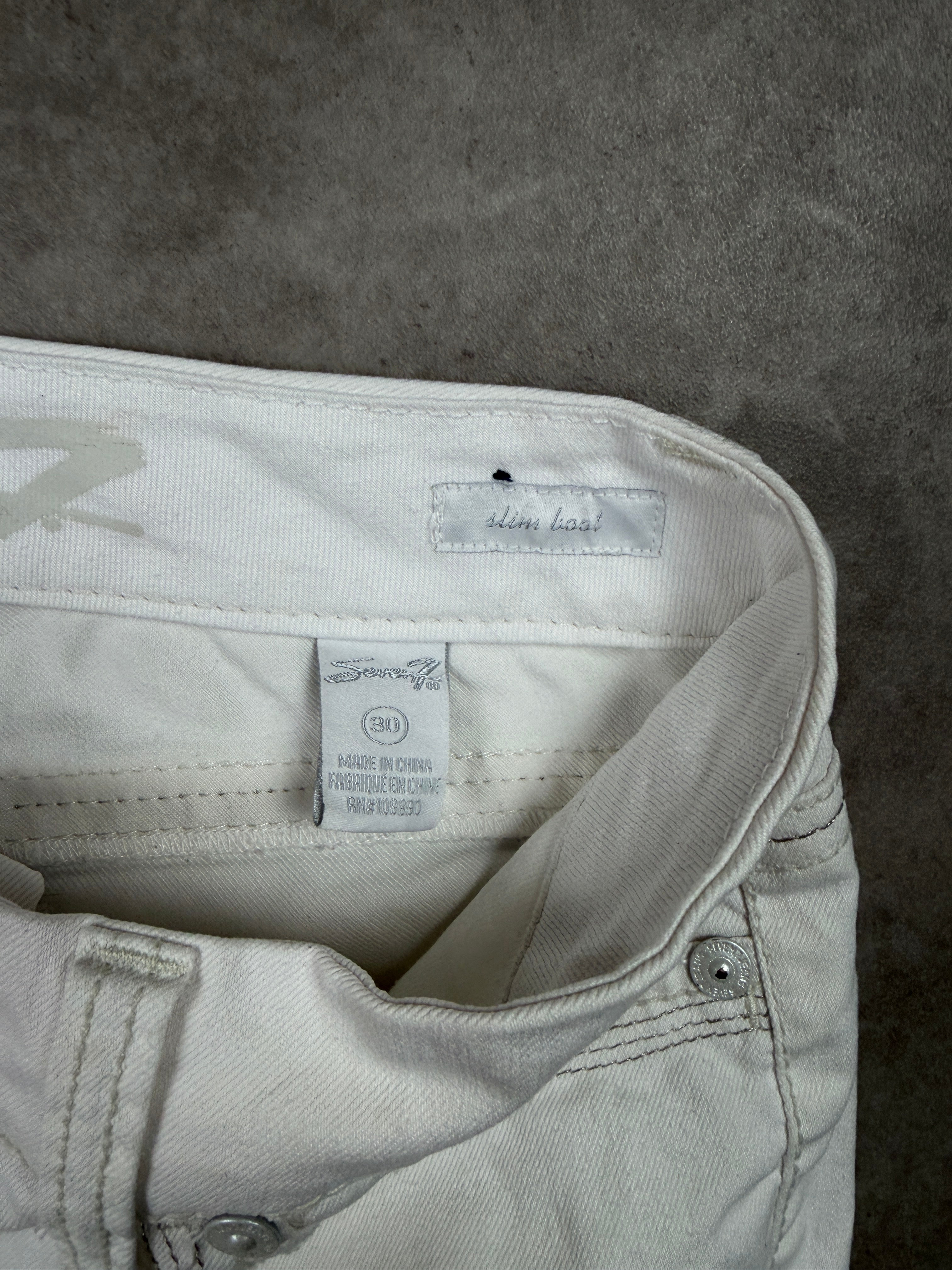 Seven7 Vintage Jeans Backprint Y2K Bootcut Fit*Rare*2007 M Damen