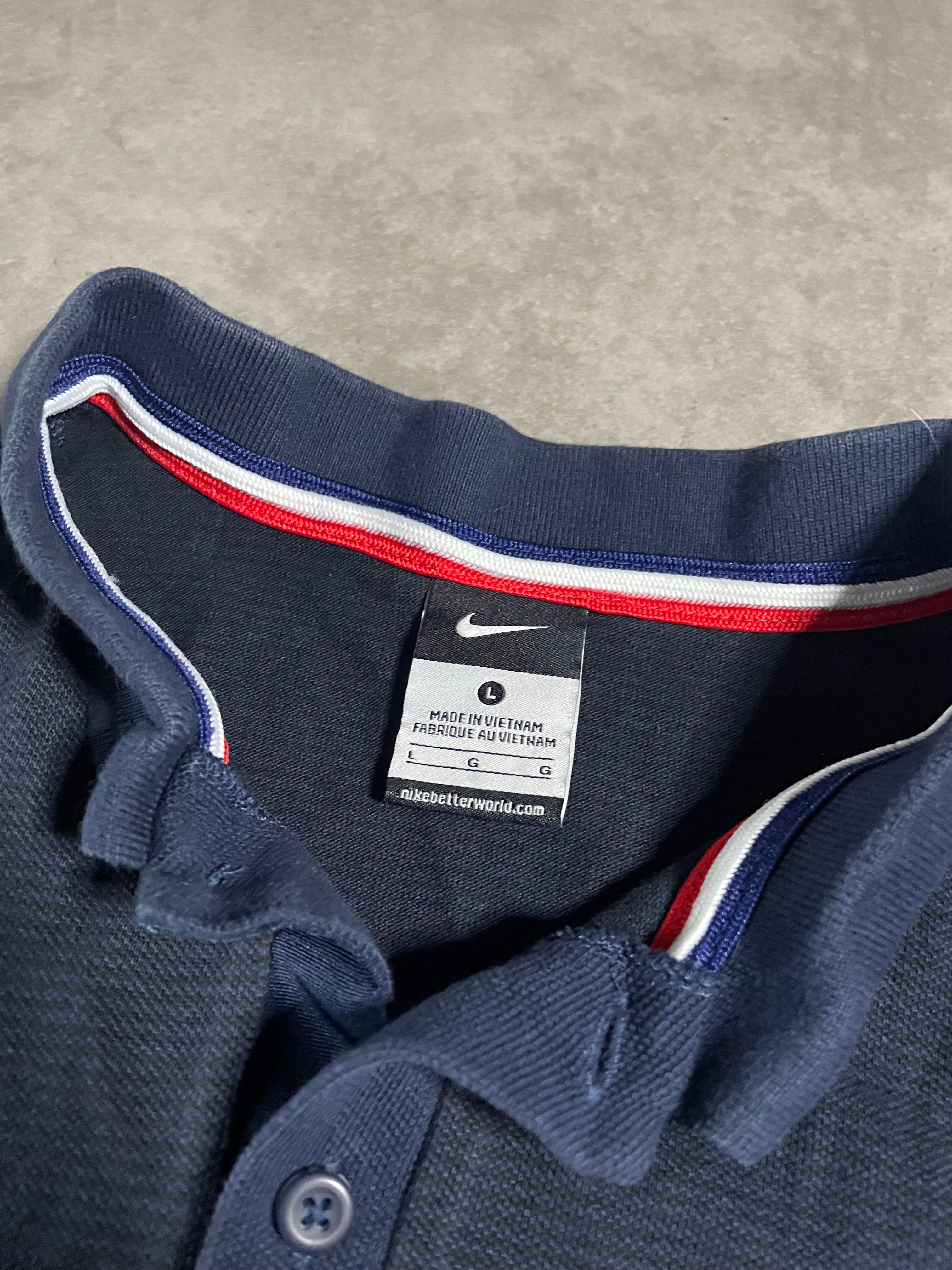 Nike Vintage Frankreich Polo 2010 L