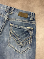 Buckle Black Vintage Backprint Y2K Jeans 2000s L Herren