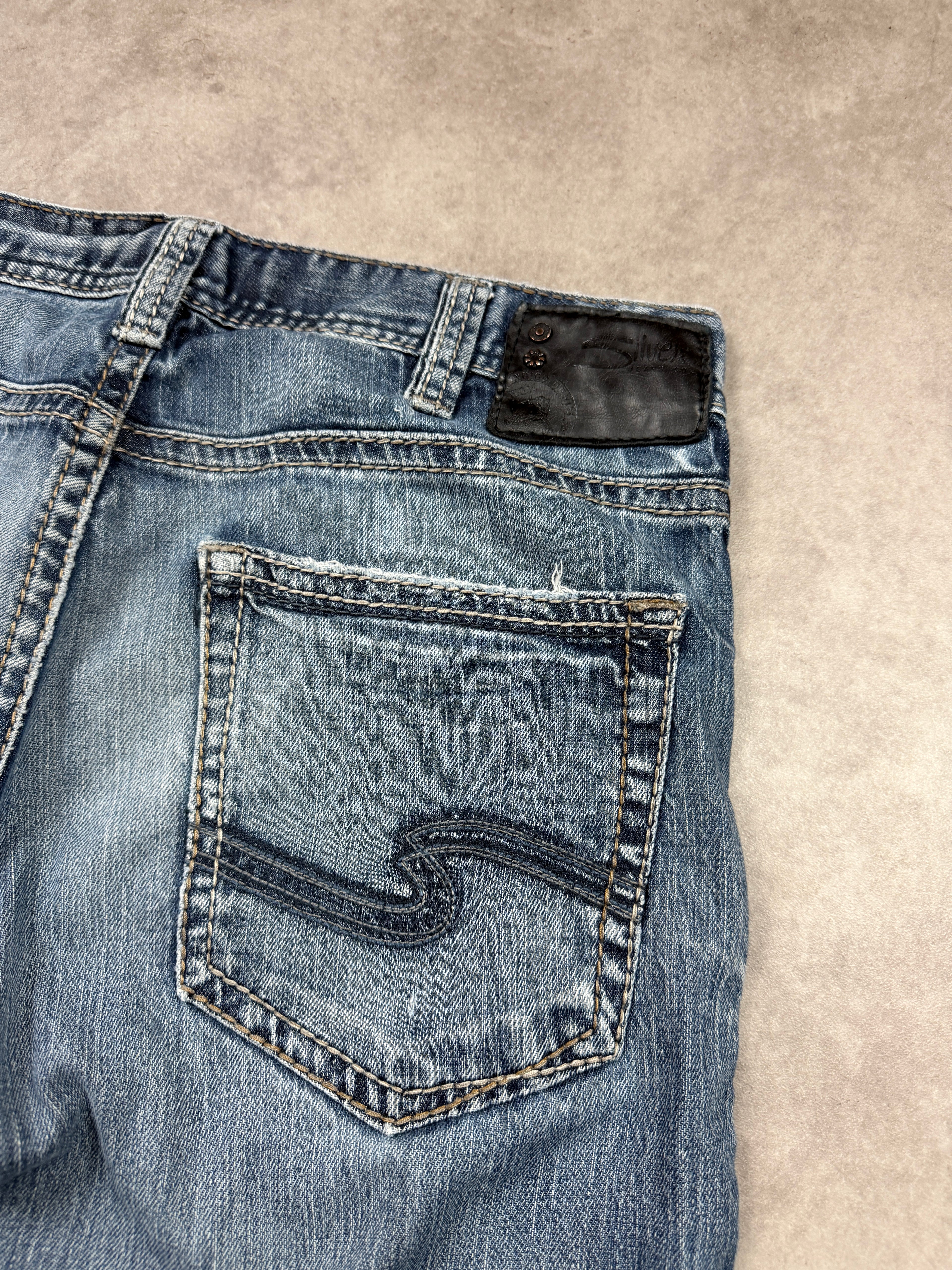 Silver Jeans Vintage Backprint Y2K Bootcut 2000s L Herren