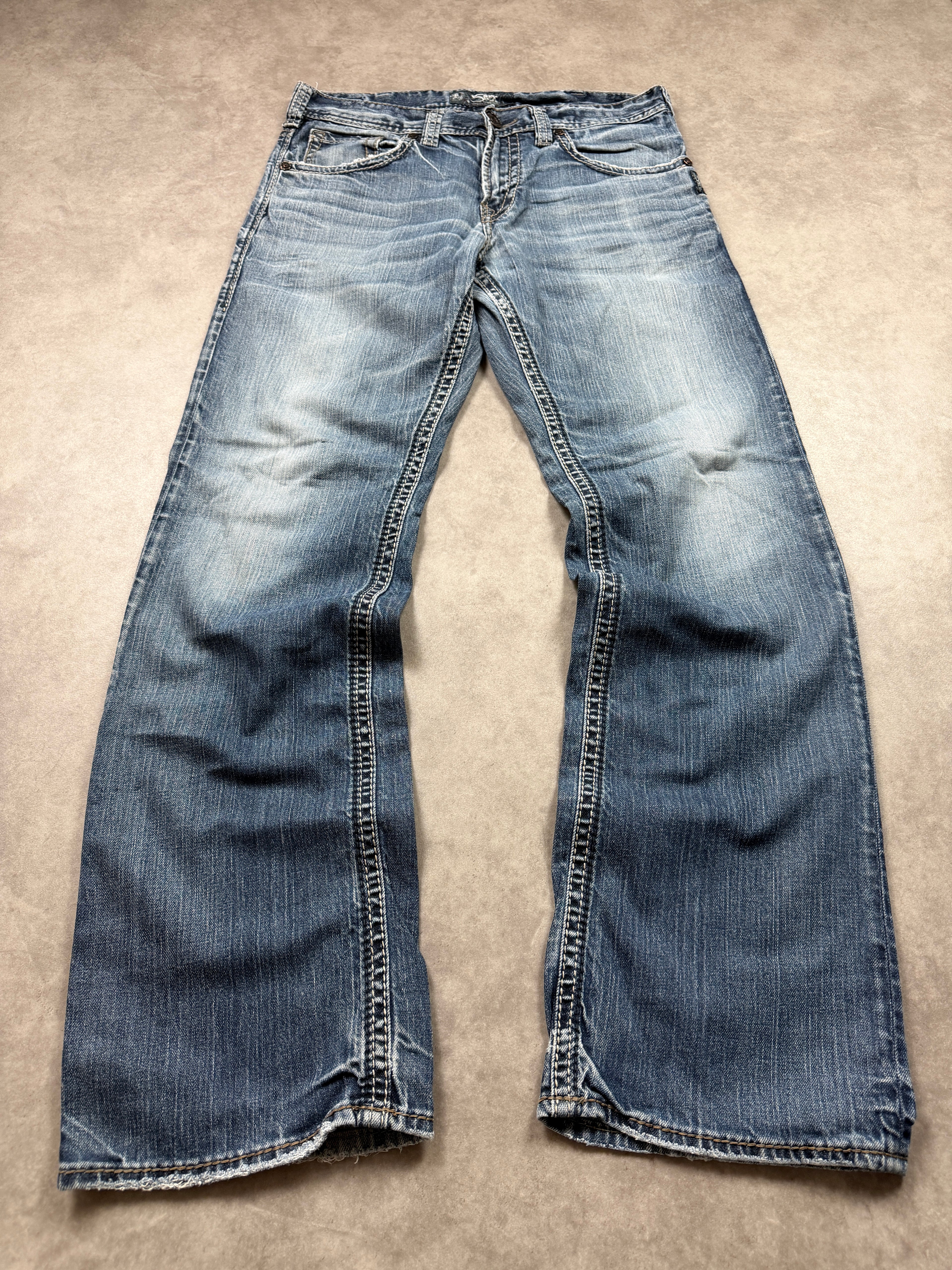 Silver Jeans Vintage Backprint Y2K Bootcut 2000s L Herren