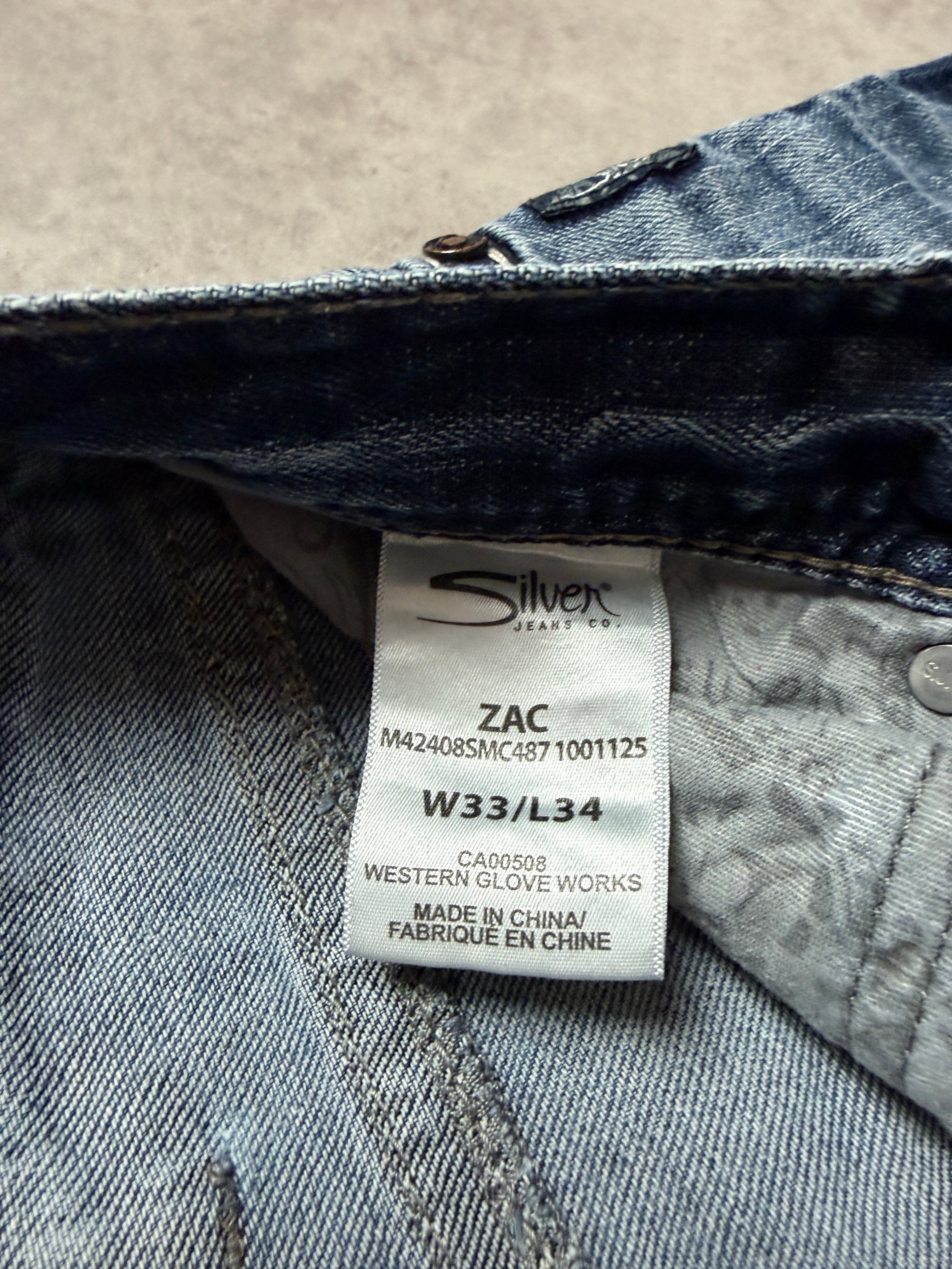 Silver Jeans Vintage Backprint Y2K Bootcut 2000s L Herren