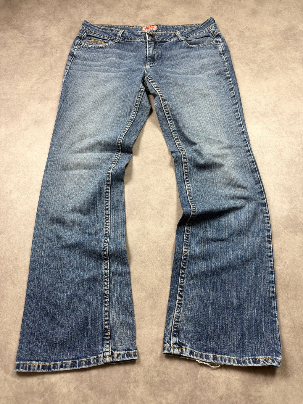nobo Vintage Backprint Y2K Bootcut Jeans ca. 2000s Größe M