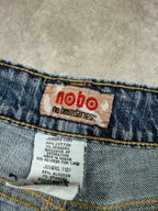 nobo Vintage Backprint Y2K Bootcut Jeans ca. 2000s Größe M