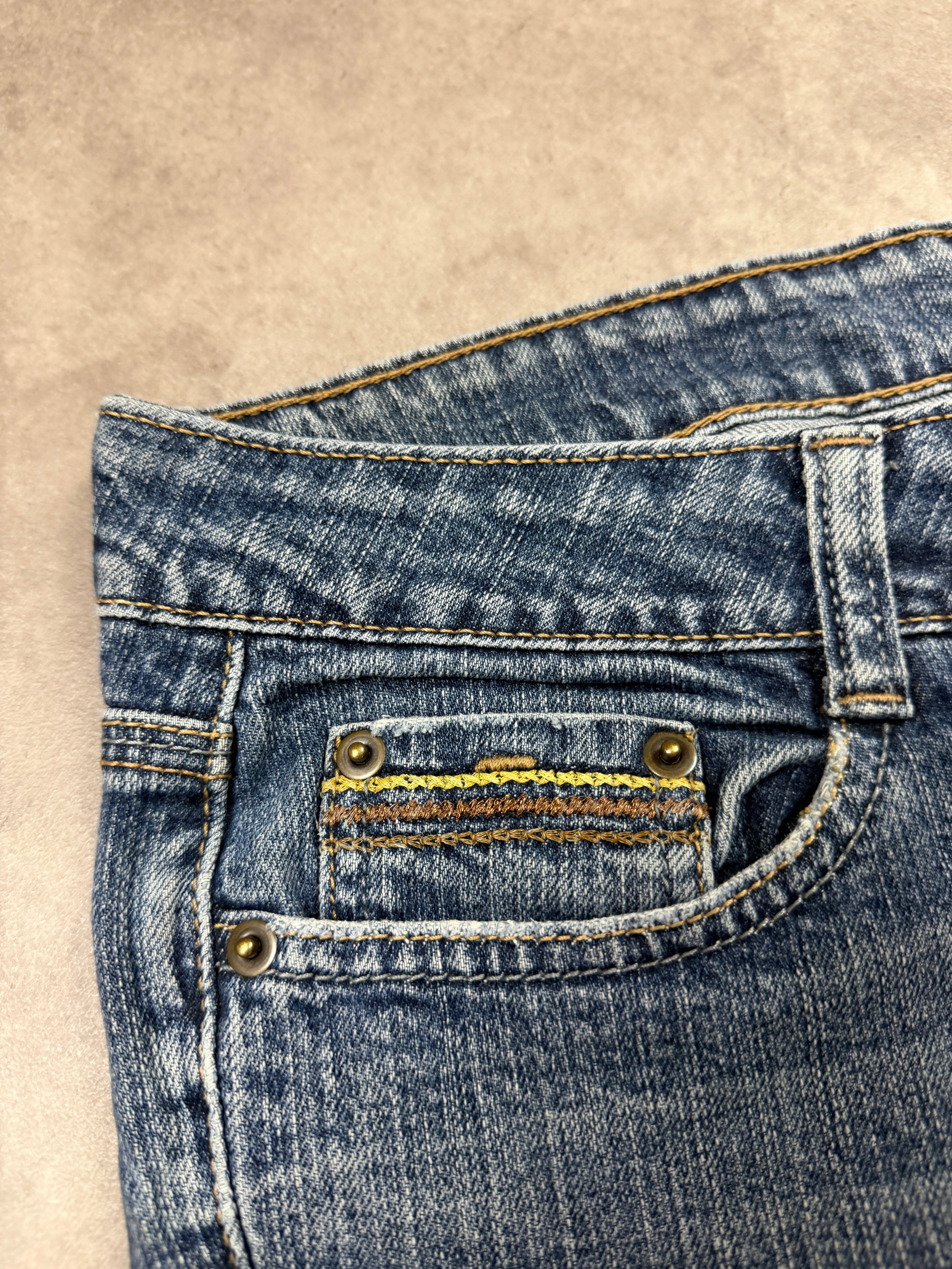 nobo Vintage Backprint Y2K Bootcut Jeans ca. 2000s Größe M