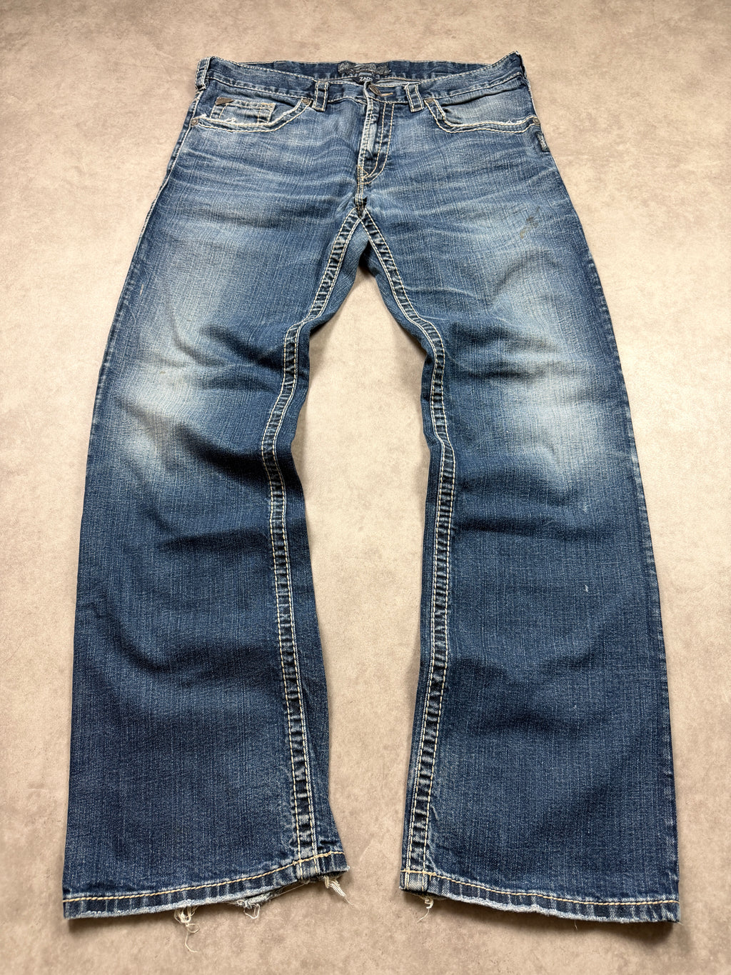 Silver Jeans Vintage Backprint Y2K Straight Fit 2000s XL Herren