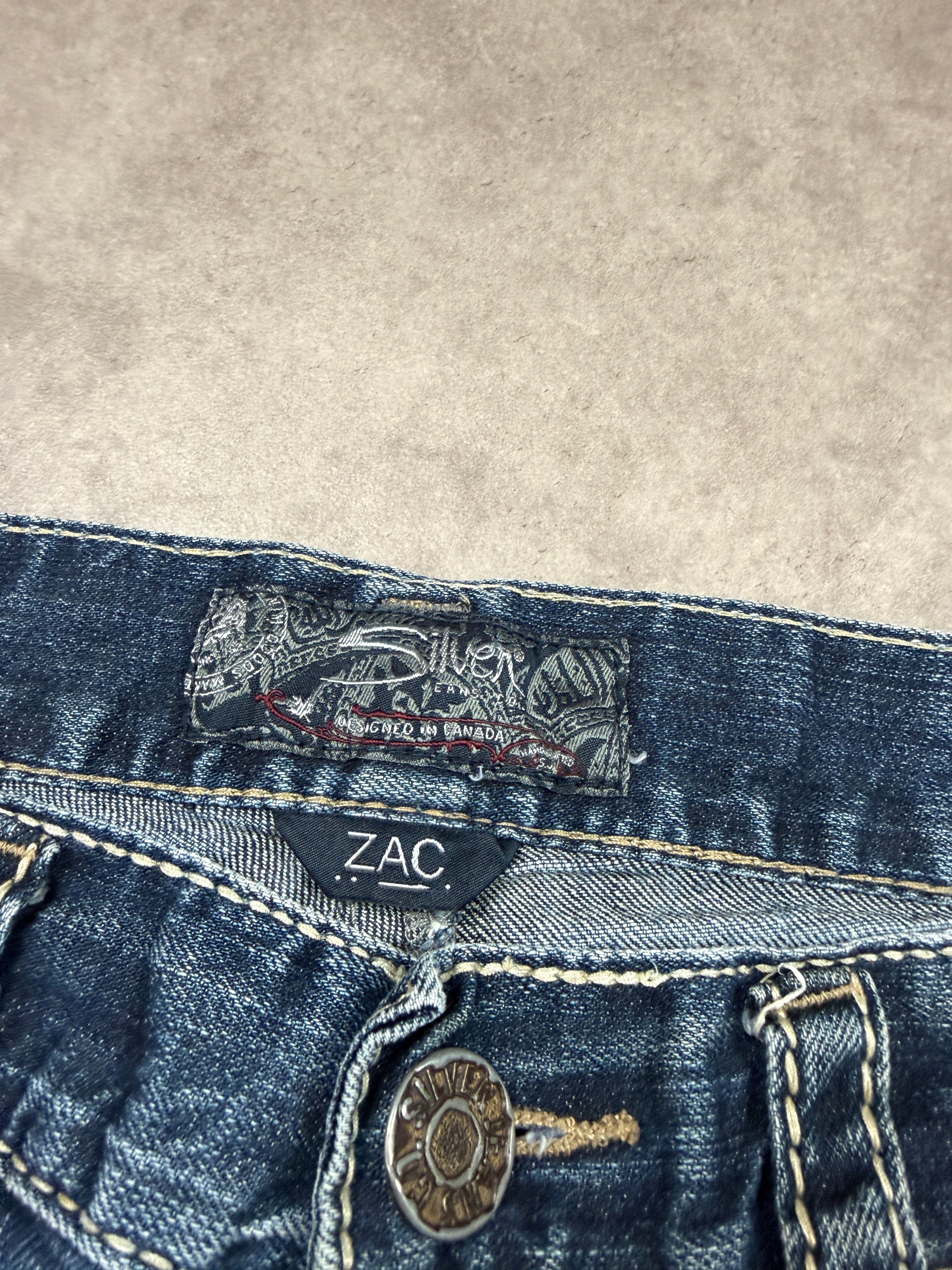 Silver Jeans Vintage Backprint Y2K Straight Fit 2000s XL Herren