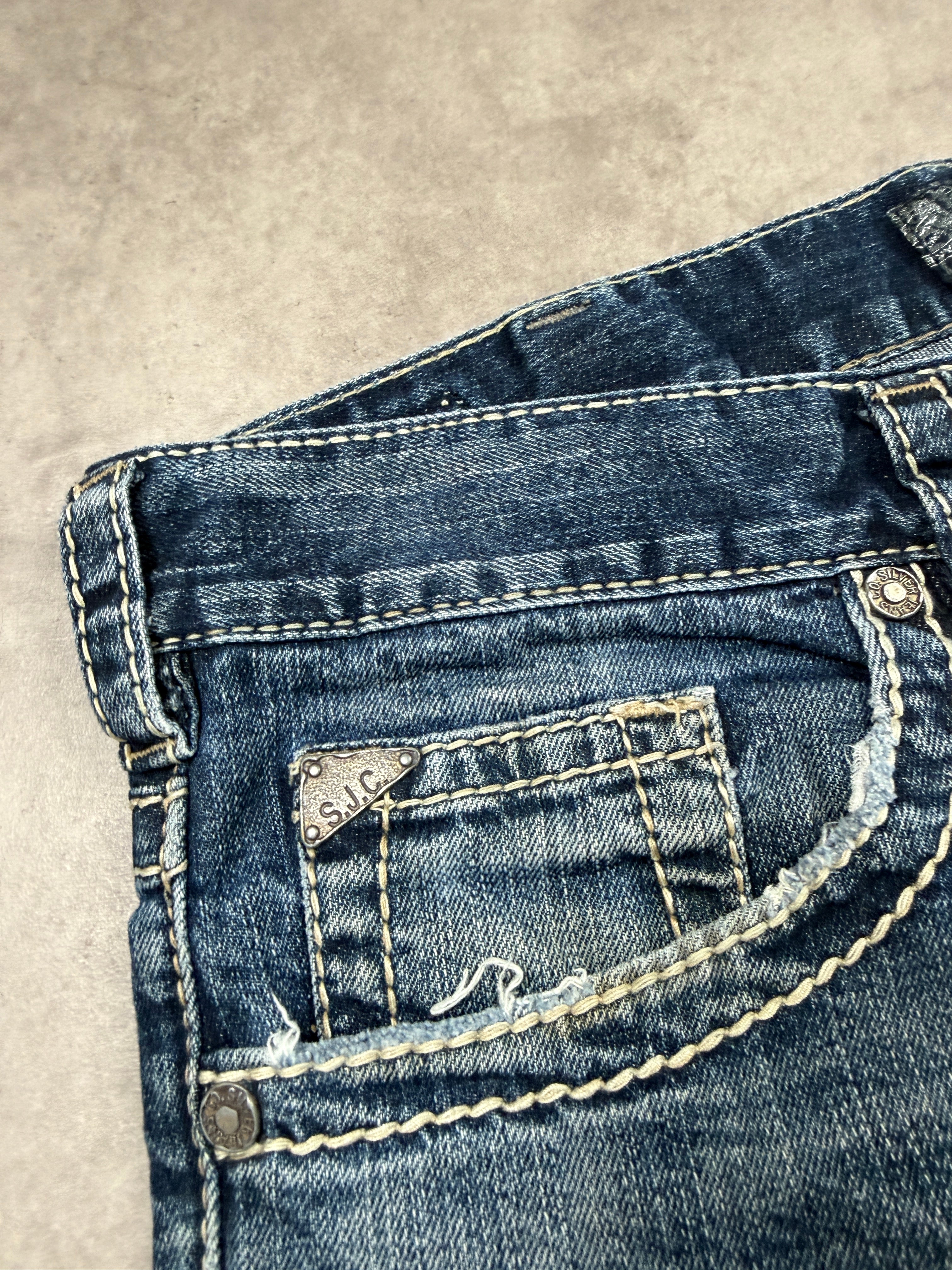 Silver Jeans Vintage Backprint Y2K Straight Fit 2000s XL Herren