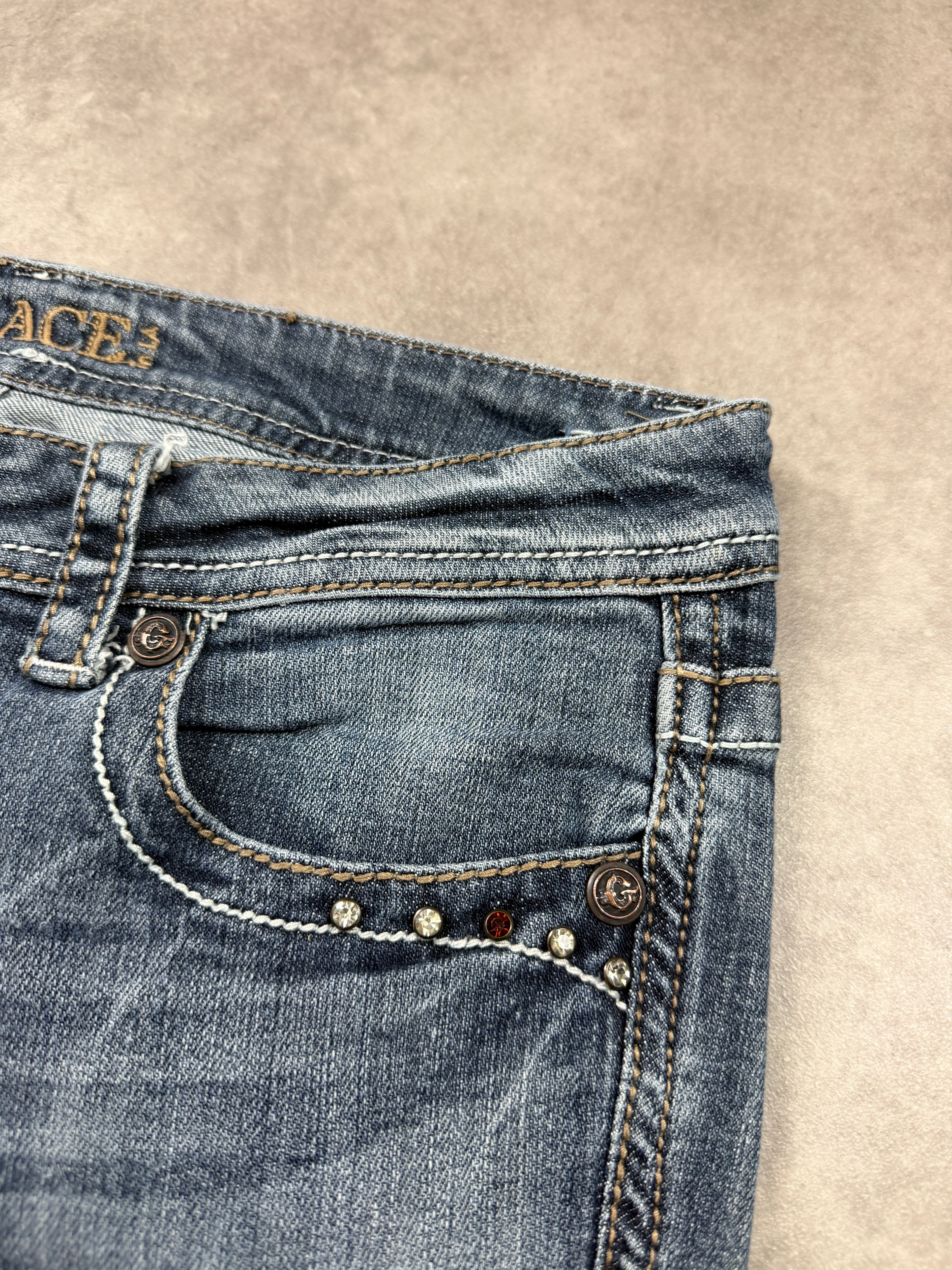 Grace in LA Vintage Jeans Backprint Y2K Bootcut Fit 2006 M Damen