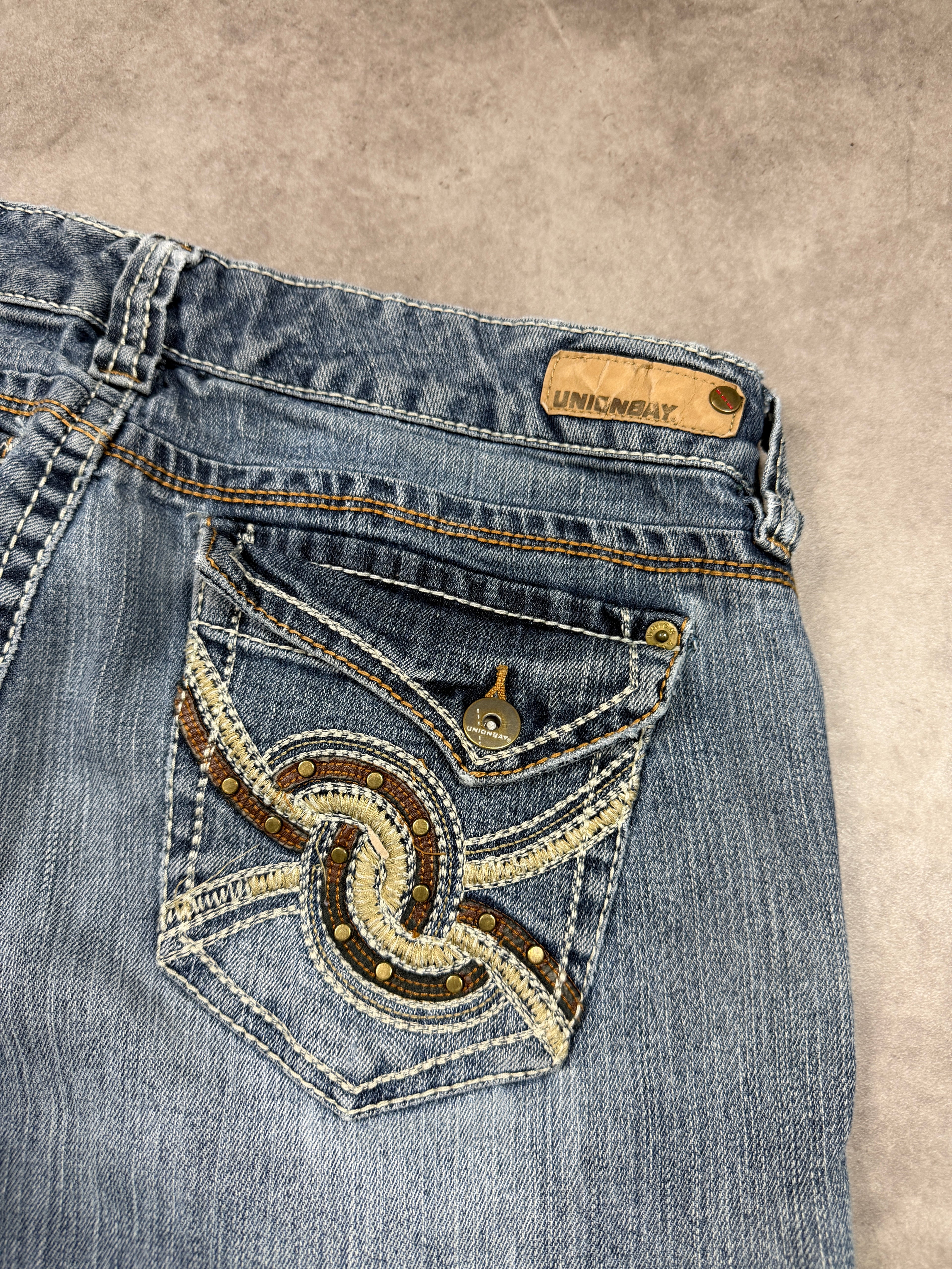 Unionbay Vintage Jeans Backprint Y2K Bootcut Fit 2004 S Damen