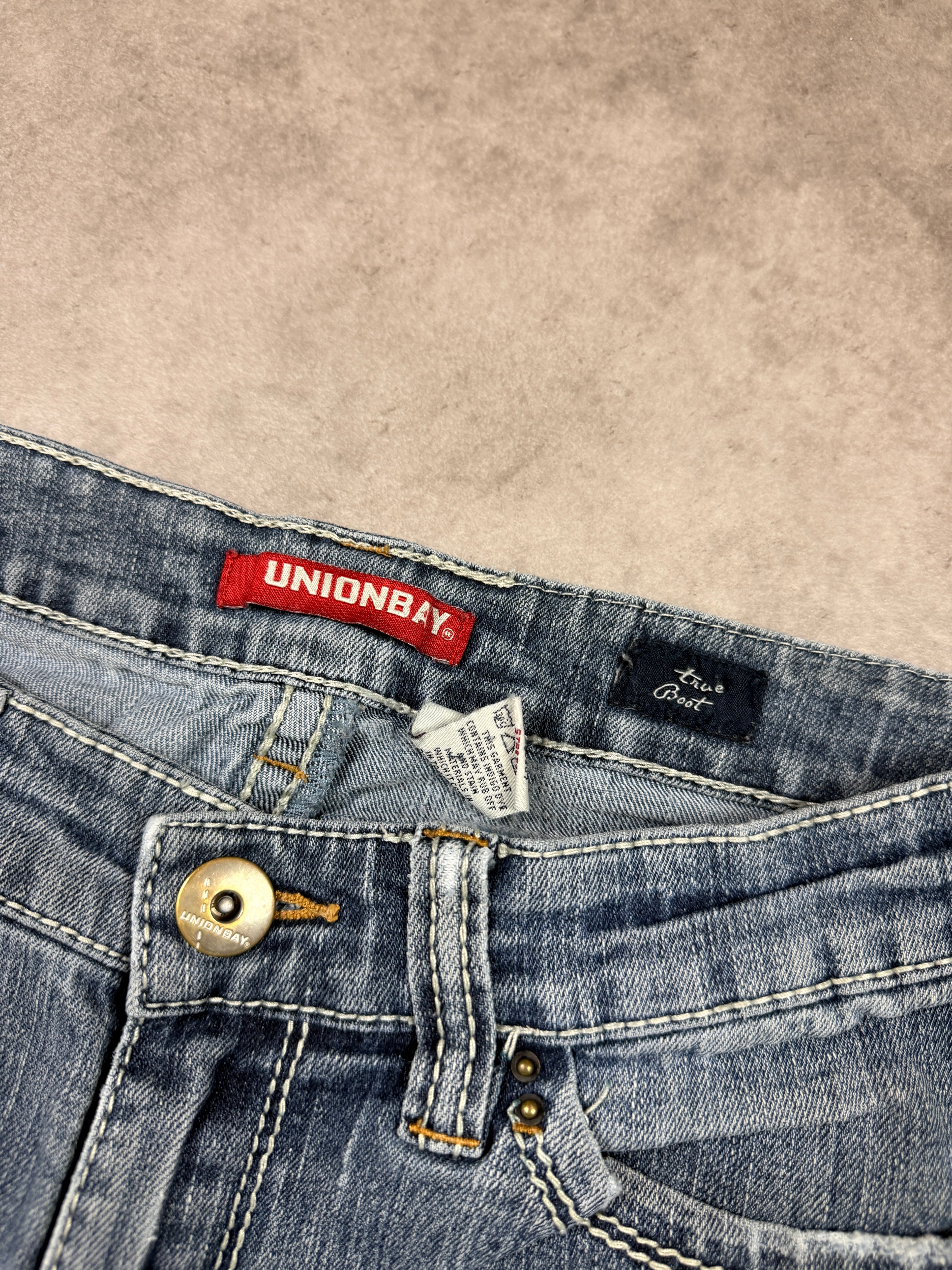 Unionbay Vintage Jeans Backprint Y2K Bootcut Fit 2004 S Damen